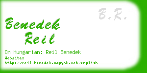 benedek reil business card